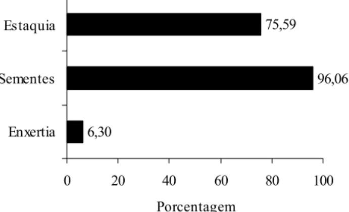 FIGURA 6: Métodos de propagação utilizadas nos viveiros dos municípios do Estado de Minas Gerais