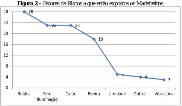 Figura 2 – Fatores de Riscos a que estão expostos os Madeireiros. 