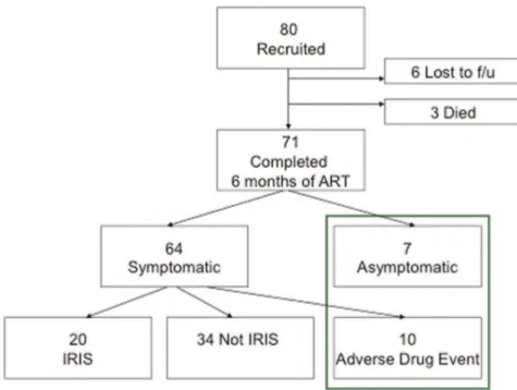 Figure 1. Classification of patients recruited to the study according to IRIS status.