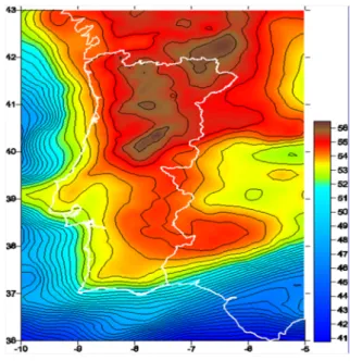 Figure 2.4: Continental Portugal geoide