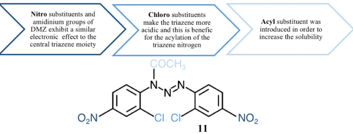Figure 15 - Structure of compound 11 and its rationale. 