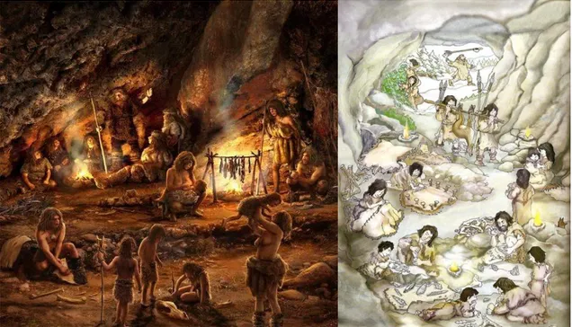 Figura 1-Vivências num abrigo/gruta  Figura 2- Vivências num abrigo/gruta 