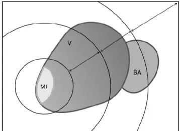 Figure  2.2-  Graphic  representation  of  the  division  of  the  radial  profile  executed  on  each  heart  slice