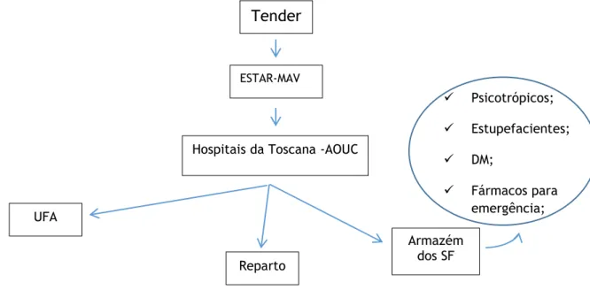 Figura 1: Aprovisionamento dos SF do AOUC. 