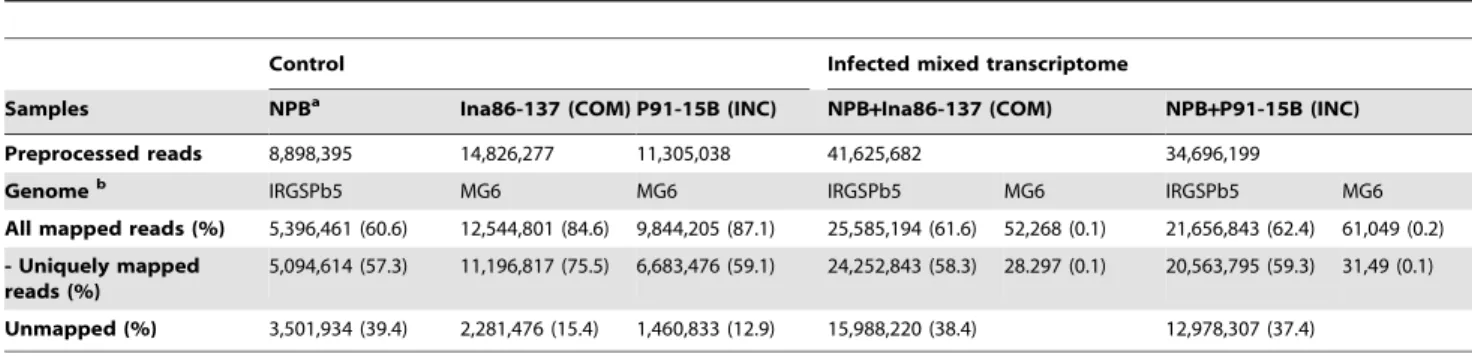Figure 2. quantitative Real-Time RT-PCR experiments to assess fungal RNA contents in mixed transcriptome samples