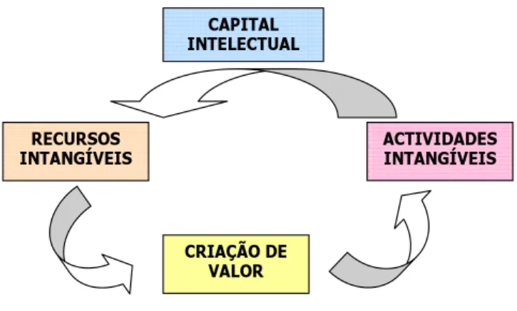 Figura 4 – Estrutura conceptual (adaptado de Cañibano, 2002,  http://www.ivie.es/downloads/ws/msc/presen05.pdf) 