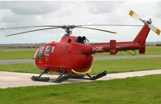 Figure 2.5. MBB BO-105 with a spoiler device implemented 