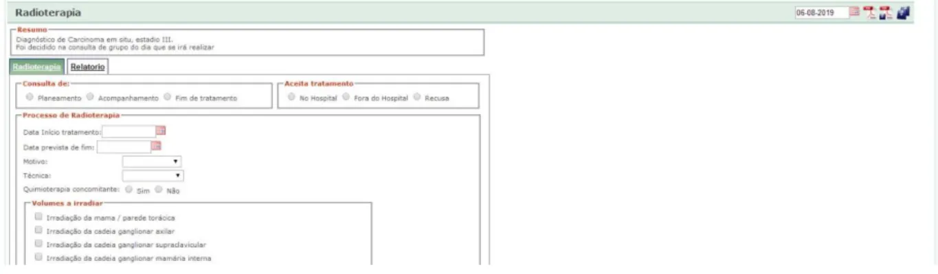 Figure 15 – BreastCare, chemotherapy section.