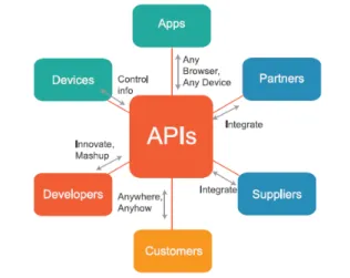 Figure 2.3: Example of an API and its possible associated entities.