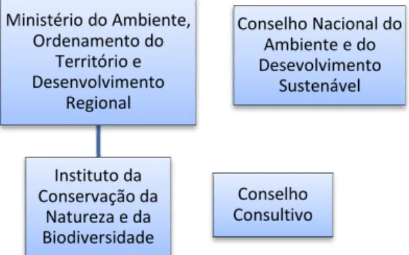 Figura 1. Organigrama representativo das entidades  de Portugal 