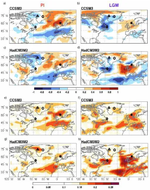 Fig. 8. Same as Fig. 7 for precipitation.