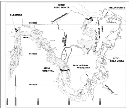 Figure 1. Configuration of the Belo Monte Hydroelectric Complex (Eletronorte, 2002). 