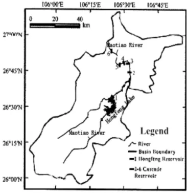 Figure 1. The location of Hongfeng Reservoir.