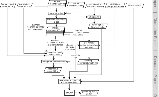 Figure 6. Flowchart for the processing of the inputs required to run DOGMA.