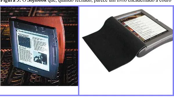 Figura 3: O Softbook que, quando fechado, parece um livro encadernado a couro 