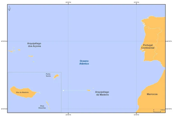 Figura 10- Enquadramento territorial da Ilha da Madeira 