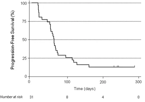 Figure 1. Kaplan-Meier analysis of progression-free survival.