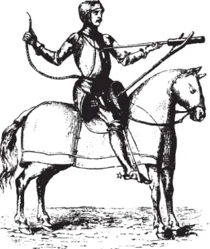 Figura 2.2: aspecto das primeiras armas de fogo. [Ref. 2] 