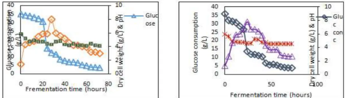 Figure 3: Total Solvents and acid concentration at pH6.0 Figure 4: Total Solvents and acid concentration at  pH6.3 