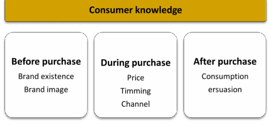 Figure 3 - Consumer knowledge components 