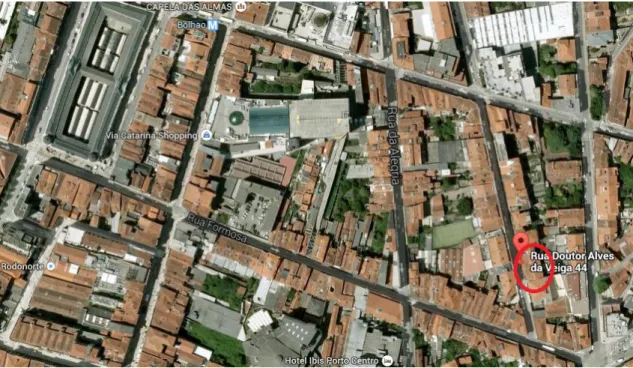 Figura 13: Localização da obra (Adaptado do Google Maps). 