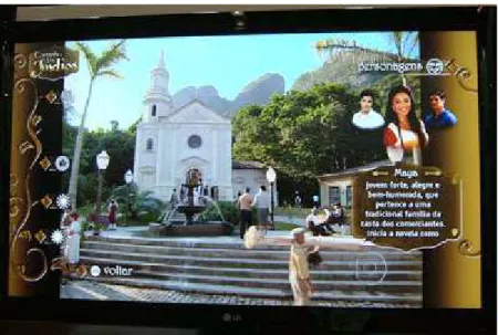 Figura 8 – Aplicação interativa na novela Caminho das Índias da Globo 
