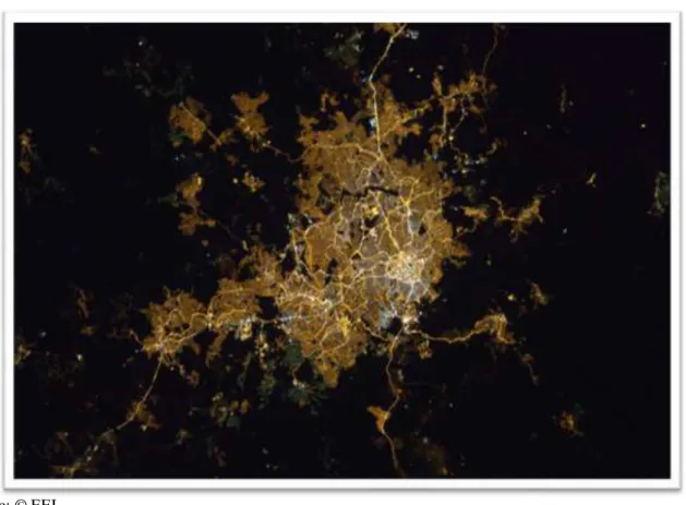 Figura 4.4 – Foto imagem da região metropolitana de Belo Horizonte