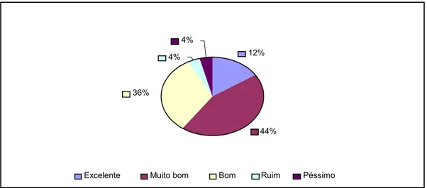 Gráfico 8 - Classificação do Trabalho dos Professores  