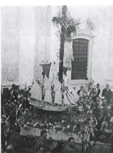 Fig. 3. Our Lady of Navigators Procession   Fig 4. Our Lord Jesus of Navigators  (Retrived from a You Tube video) 