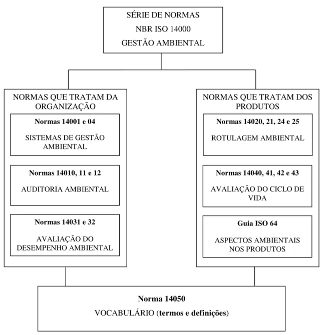 Figura 3: Objetivo da norma NBR ISO 14000  Fonte: Valle (2004, p. 141) 