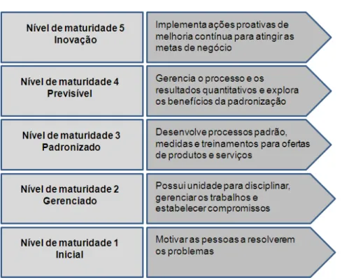 Figura 9 – Esforços necessários para maturidade de processos 