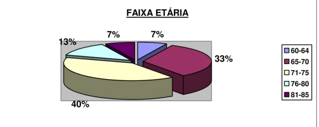 Gráfico 1- FAIXA ETÁRIA  Fonte: A Autora 