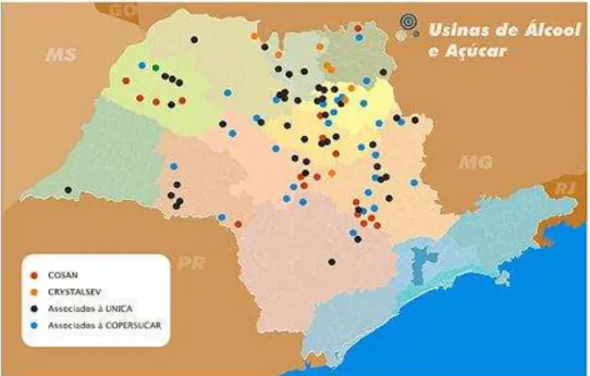 Figura 5 - Usinas de Álcool e Açúcar