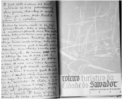 figura 5. Roteiro Turístico da Cidade do Salvador com anotações de Aquilino Ribeiro. 