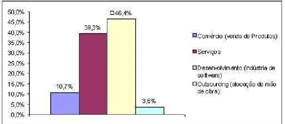 Figura 6- Empresas Conforme Ramo Principal de Atuação (%) 