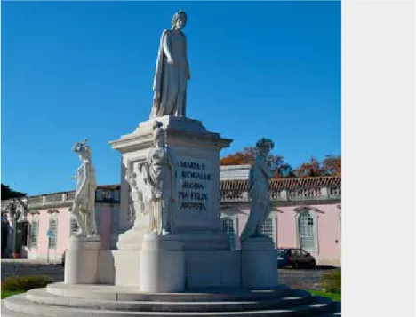 Fig. 2 – J. J. Aguiar, Monumento à Rainha D. Maria I, Queluz. Fotografia da autora.