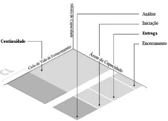 Figura 5: O ciclo de vida de fornecimento do eSCM-CL. 