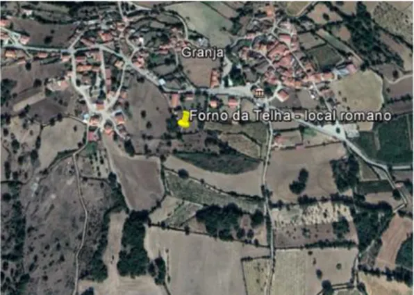 Figura 30 - Imagem satélite Google Earth (15.01.19) SEQ Imagem_satélite_Google_Earth  (15.01.19) \*, Localização do Forno da Telha - Granja 