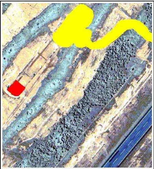 Figura 07 – Representação das restrições de uso do solo   na área dos paióis e de um estande de tiro abandonado