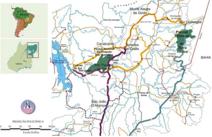 Figura 2 - Mapa da região. 