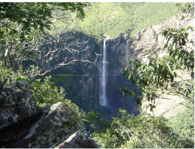 Figura 3 - Localização georreferenciada da Cachoeira do Label          Fonte: ALMEIDA, 2006