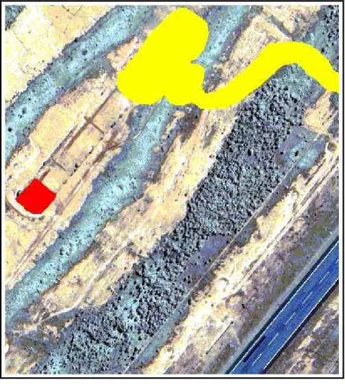 Figura 07 – Representação das restrições de uso do solo   na área dos paióis e de um estande de tiro abandonado