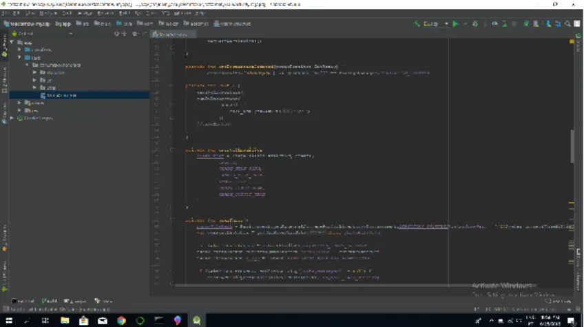 Figure 4.3 - Android Studio Development Environment 