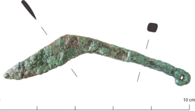 Figura 6: Bracelete de bronze recolhida em níveis da Idade do  Ferro