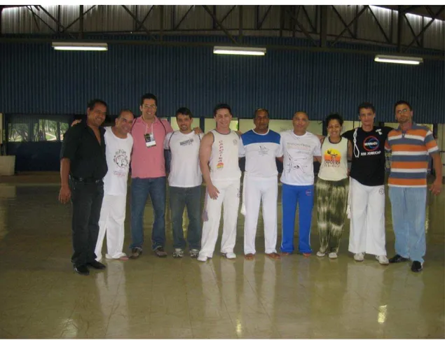 Figura  3  -  Alguns  mestres  e  professores  presentes  no  encontro  Pró-Capoeira  de  Brasília,  nov
