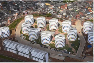 Figura 5 - Vista aérea do conjunto residencial Heliópolis - Redondinhos  Fonte: Daniel Ducci
