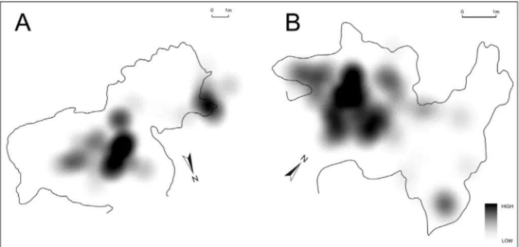 Figure 2. Global  spatial dispersion  of skeletal remains 