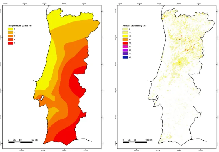 Fig. 8. Temperature map. Legend: class Id (see Table 1).