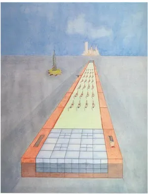 Figura 10: Arrival Floating Pool after 40 years of crossing the Atlantic, de Rem  Koolhaas