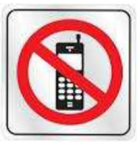 Figura 2 – Placa proibindo o uso de telefone celular no ambiente 